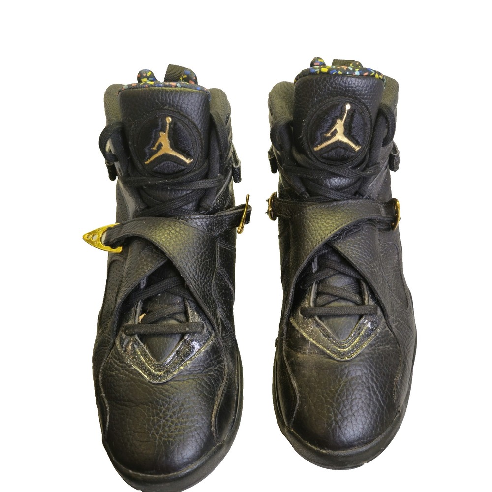 Nike Air Jordan 8 Retro C&C Confetti SZ 10.5 Black Gold 832821-004 No Box